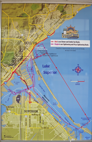 map of Lake Superior